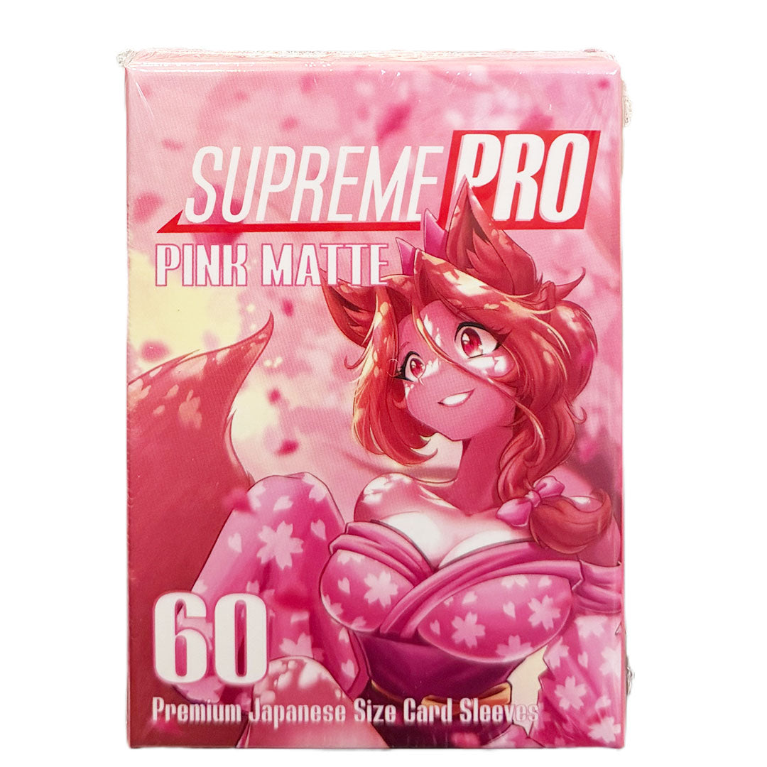 SupremePro Matte - Pink Premium TCG Card Sleeves – TSX1 - Premium