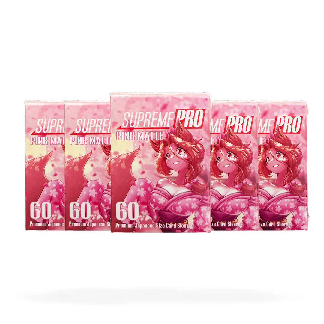 supreme card sleeves SupremePro Matte - Blue Premium TCG Card Sleeves (3 Pack) TSX1