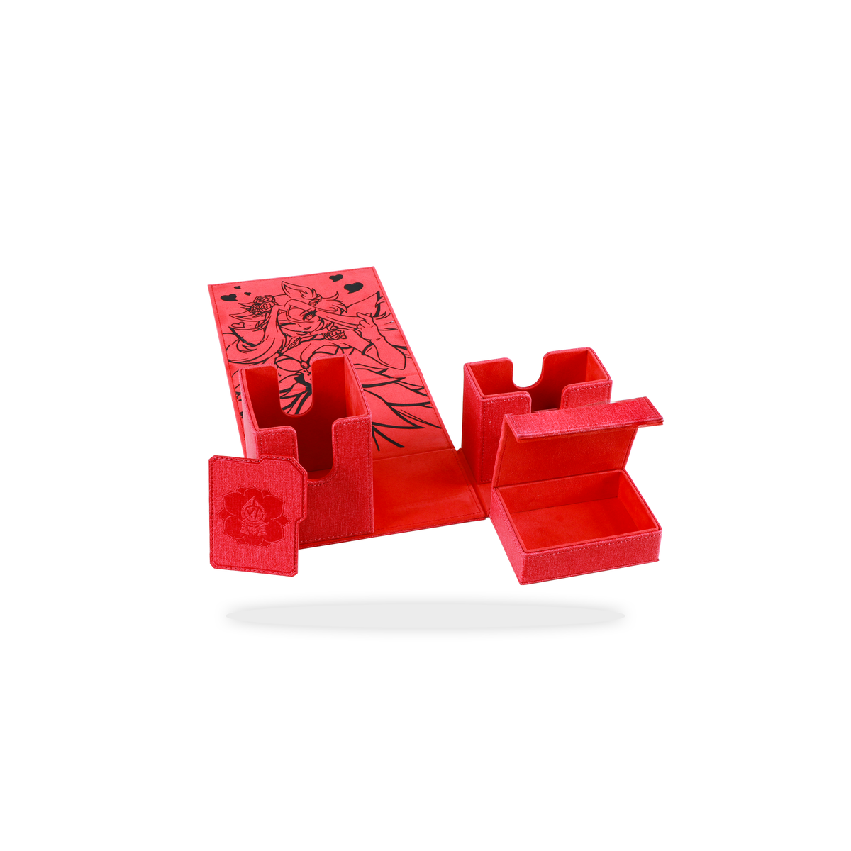 Red Rose Edition - TSX1 Exclusive Leather Double Deck Box Bundle