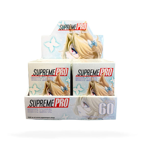 SupremePro Matte - White Premium TCG Card Sleeves (10 Pack) – TSX1