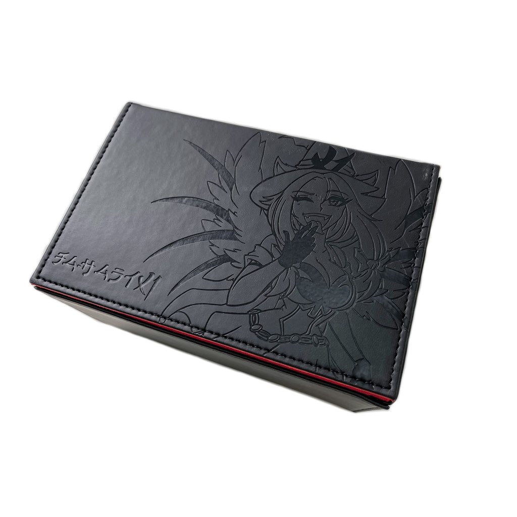 yugioh leather deck box Centurion Gaming Deck Box- Dark Forest Leather With Walnut Accents- Gold Skull & Silver Border